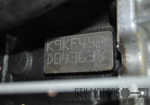 Auto MERCEDES-BENZ A180  kasutatud mootorid K9KF452 interneti teel